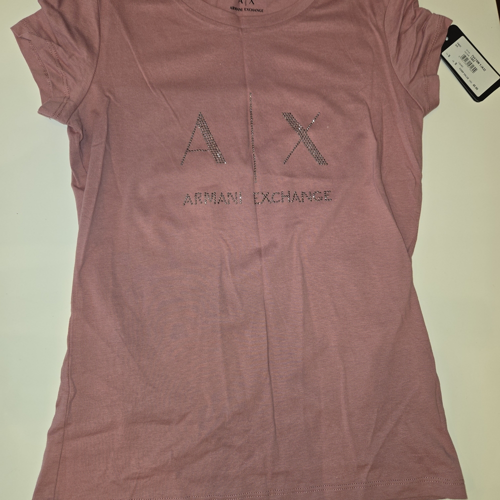 Armani Exchange Dusty Pink Short Sleeve Tee